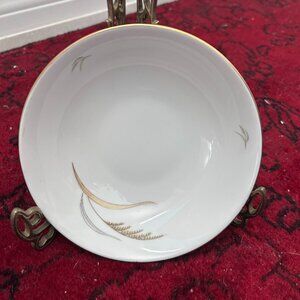 Vintage Wheatfield Fine Bohemia China From Czechoslovakia Dessert Bowl